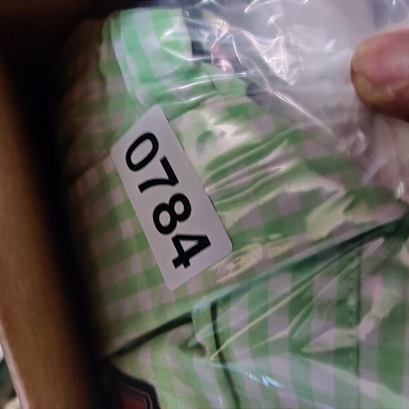 Vineyard Vines‎ Whale Shirt Mens Medium Green White Gingham Check Preppy - Picture 8 of 8